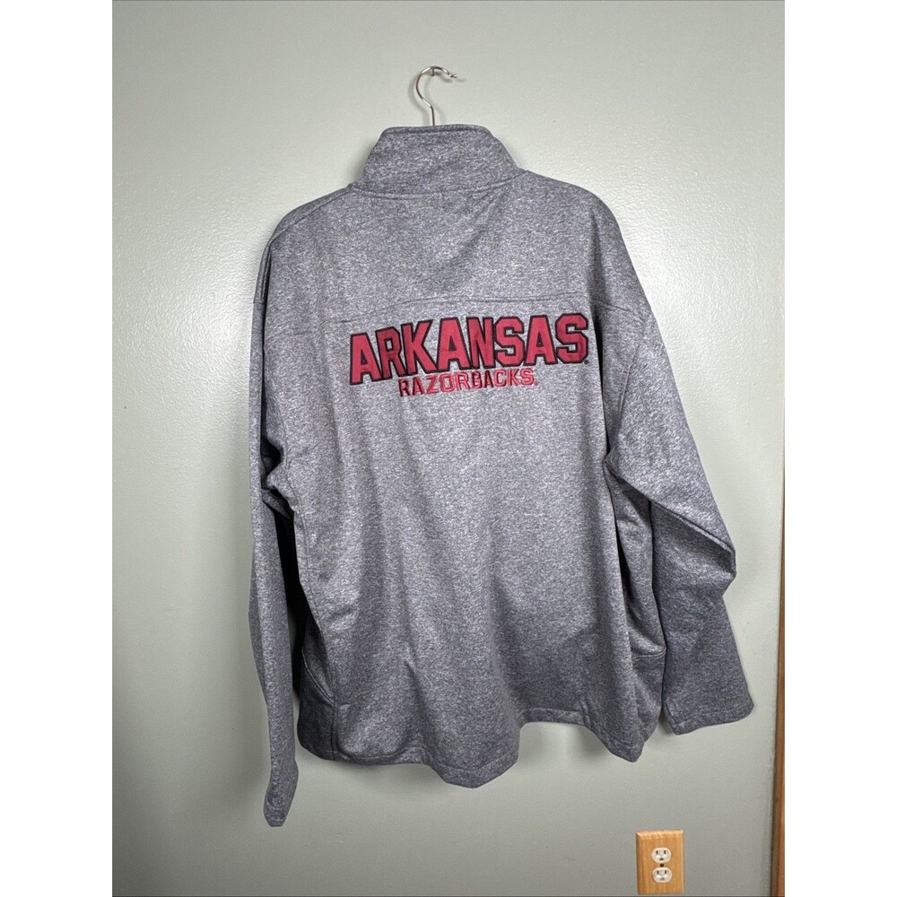 Arkansas Razorbacks Knights Apparel Full-Zip Softshell Jacket Men’s‎ Sz 2XL